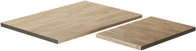 Vicco Küchenzeile, Küchenarbeitsplatte R-Line, Goldkraft Eiche, 114 cm