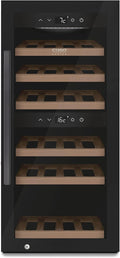 Weinkühlschrank 24 WineExclusive Smart - Design, bis zu 24 Flaschen, Zwei getrennte Temparaturzonen einstellbar von 5°-20°C, LED beleuchtet