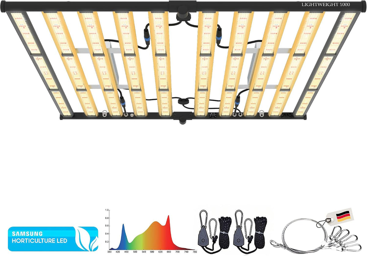 The Hookah Beleuchtungsvorrichtungen, GROW 1000 Watt Vollspektrum LED (mit UV- und Infrarotlicht) mit 3400 Dioden, leistungsstarke Pflanzenlampe