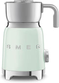 Smeg Batteriebetriebene Milchaufschäumer, Milchaufschäumer Multifunktion MFF11PGEU, mit Induktionssystem, 6 voreingestellte Programme