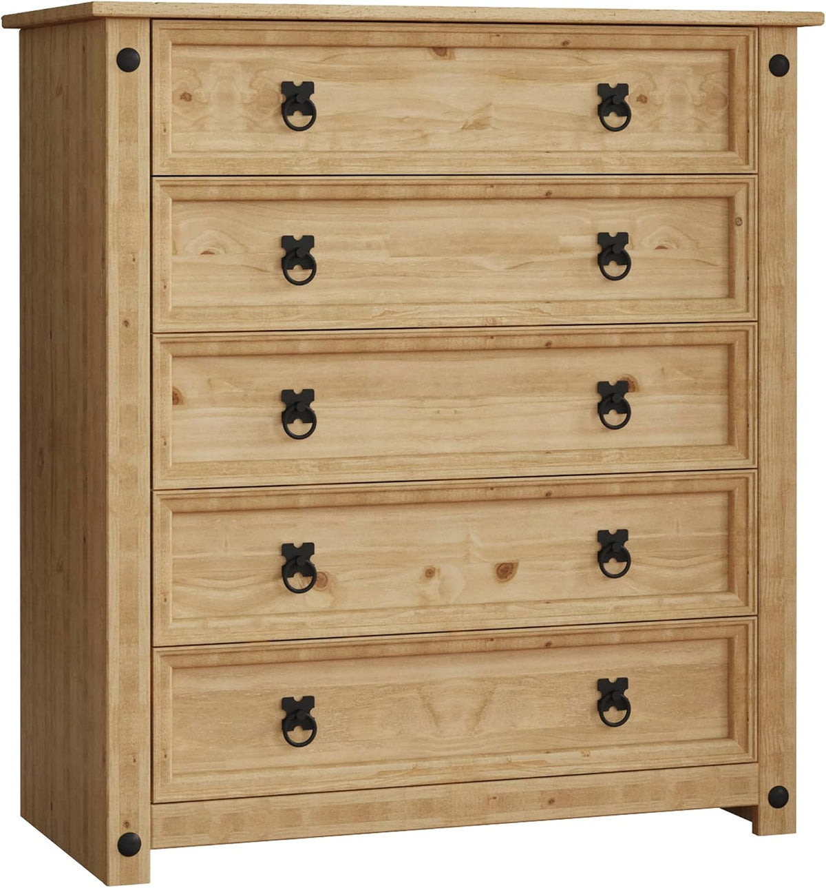 Kommode Corona, mit 5 Schubladen, Vida Designs