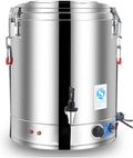 YXCMD Professioneller Edelstahl- Wasserkocher, 40L/50L/60L/70L - Großvolumiger Heißwasserspender mit Regelbarem Thermostat
