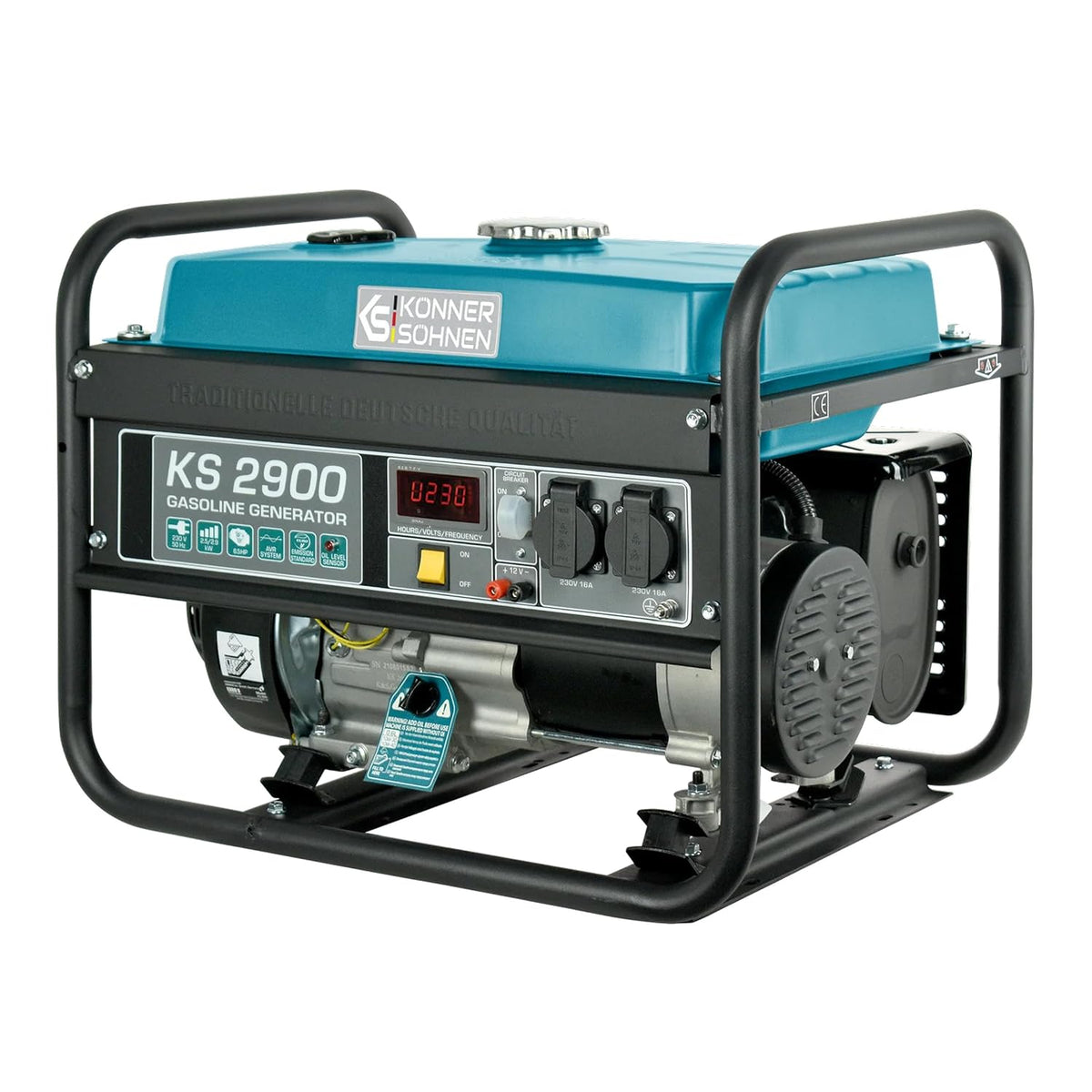 K&S Könner&Söhnen Stromgenerator, KS 2900 Benzingenerator, Stromerzeuger 2900W, Notstromaggregat