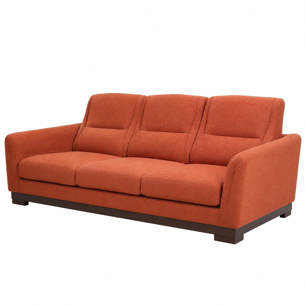 3-Sitzer Sofa Stoff Orange 200cm