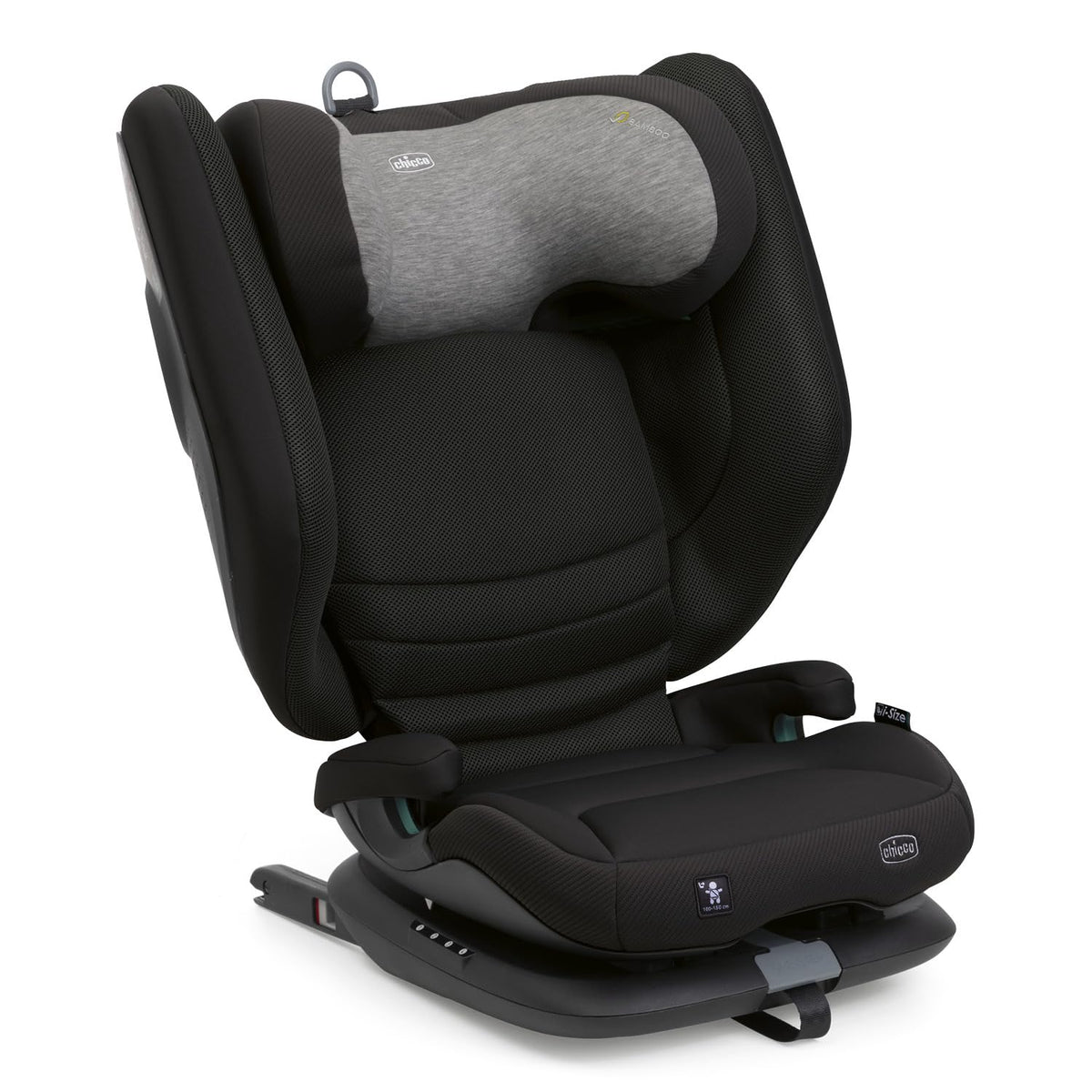 Chicco Autositze, Fold&Go S i-Size (ECE R129/04), Kindersitz 100-150 cm, mit starren Isofix Konnettoren, Gruppe 2/3 für Kinder von 3-12 Jahren