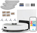 MEDION Staubsaugroboter, Saugroboter mit Absaugstation und Wischfunktion X23 SW+ (Lasernavigation, Starke 5000Pa Saugkraft, 2in1 Roboterstaubsauger