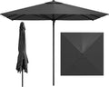 COSTWAY Sonnenschirm, Alu 300 × 300 cm, quadratischer Gartenschirm