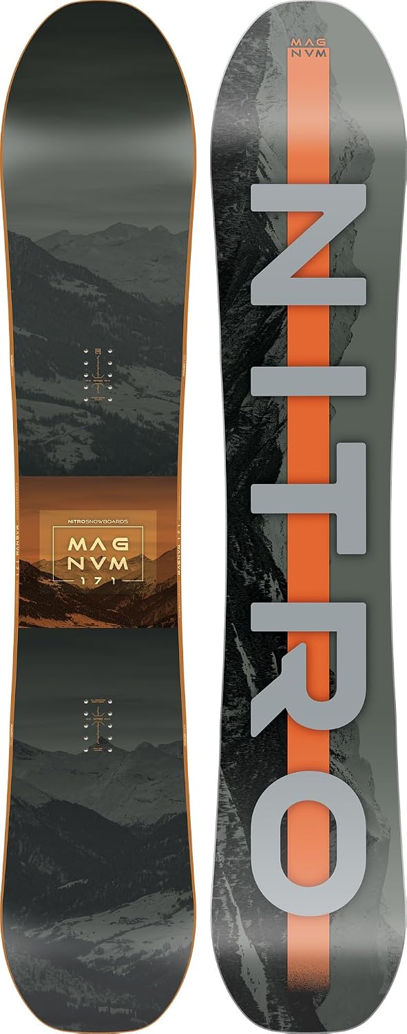 NITRO Freerideboards, Snowboards Herren Magnum BRD´25, Allmountainboard, Directional, Cam-Out Camber, All-Terrain, Wide, für große Füße
