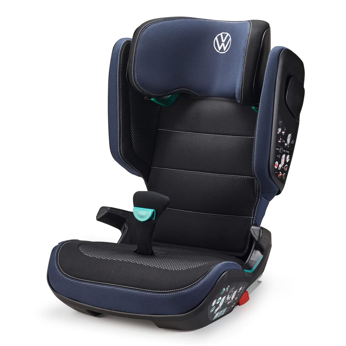 Volkswagen Autositze, 11A019906 Kindersitz i-Size Kidfix ISOFIX Norm R129 Belüftung Secure Guard, abnehmbare Rückenlehne, verstellbare Kopfstütze