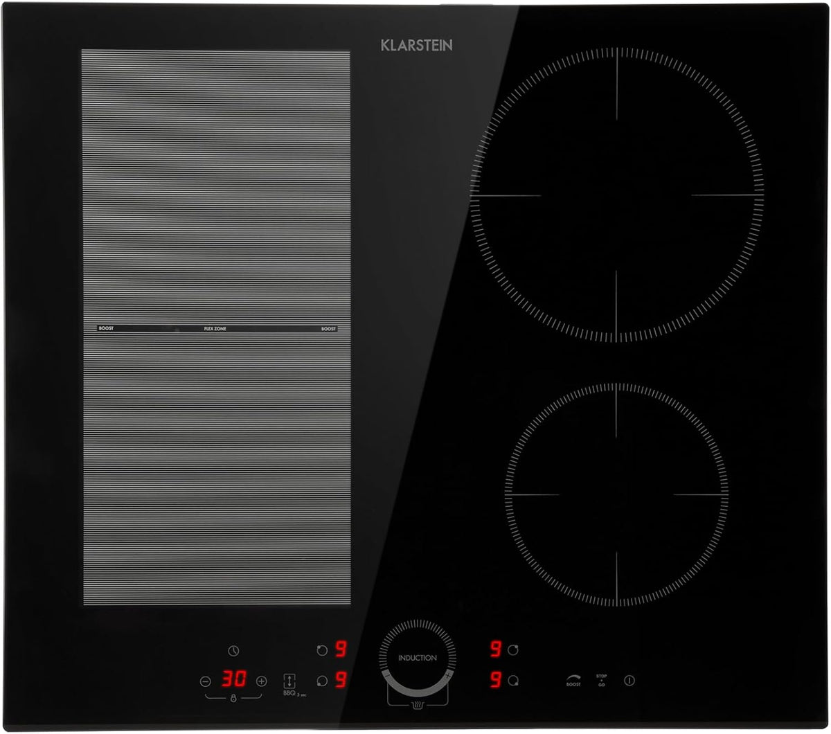 Klarstein Induktions Kochfeld, Digitalanzeige und Timer-Funktion, Schnelles Aufheizen, 7000 Watt