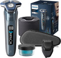 PHILIPS S7000 Shaver Elektrischer Rasierer für Herren Nass-& Trockenrasur integrierter ausklappbarer Trimmer Barttrimmer-Aufsatz Reinigungsstation