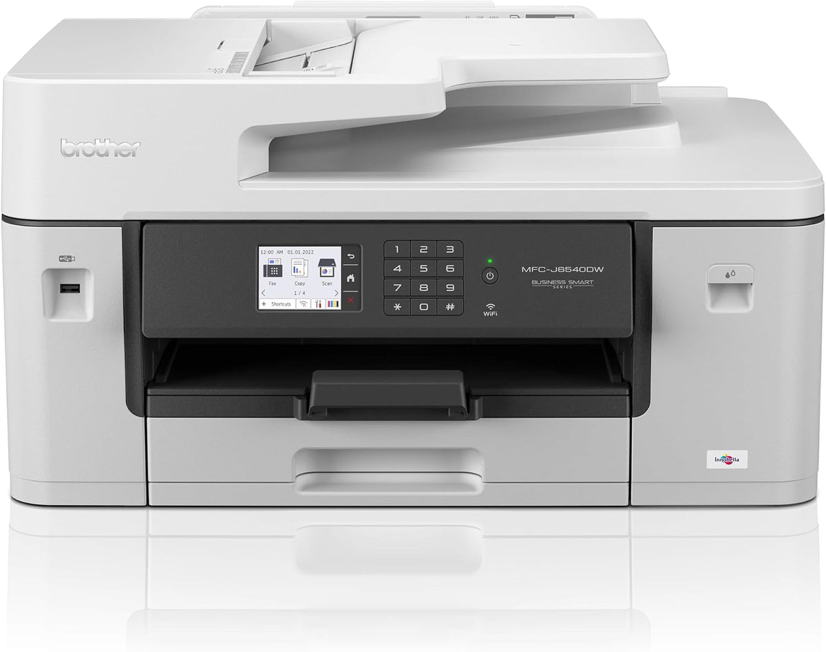 Brother MFC-J6540DWE DIN A3 4-in-1 EcoPro Farb Tintenstrahl, Multifunktionsgerät (250 Blatt Papierkassette, Drucker, Scanner, Kopierer, Fax), Mittel