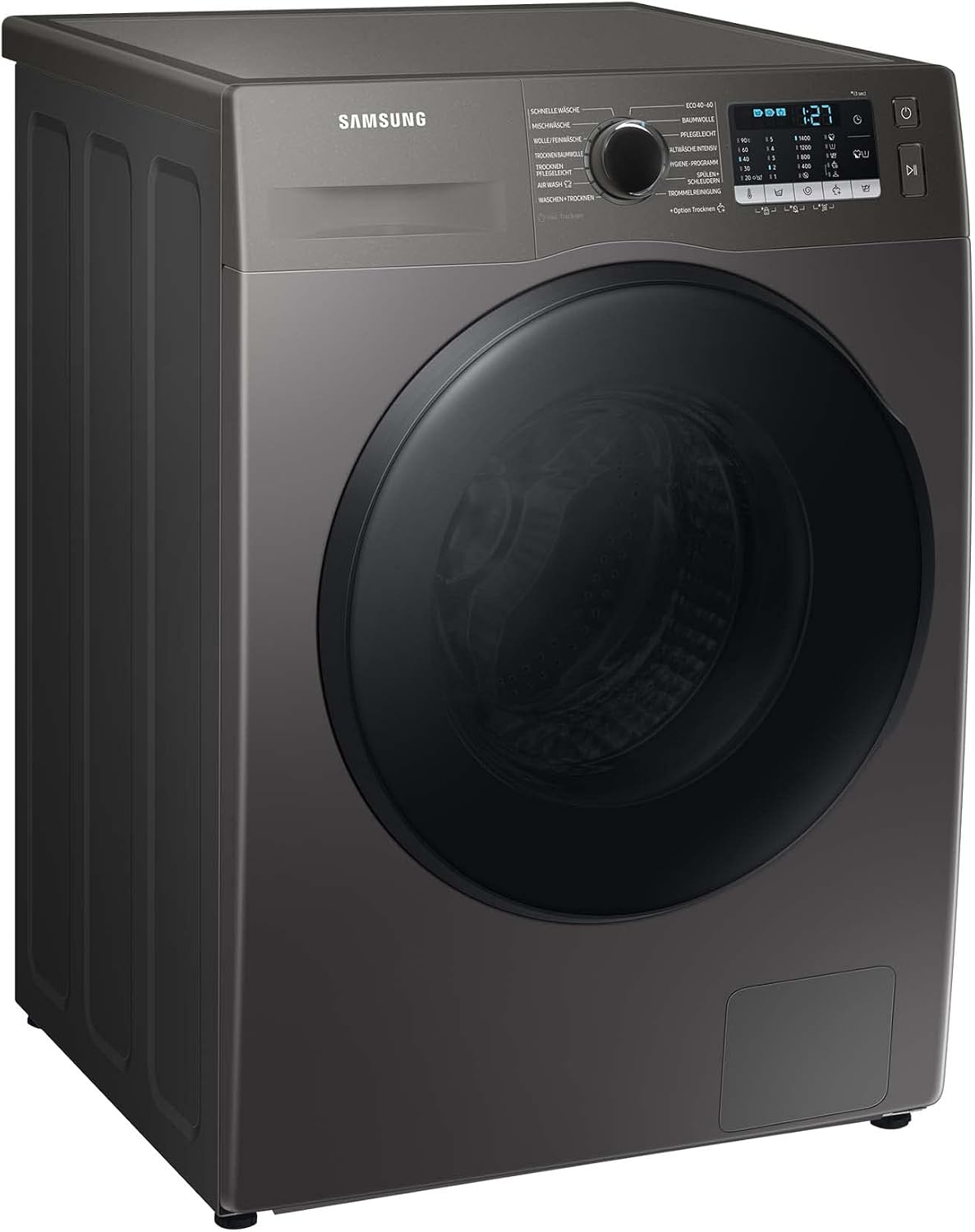 Samsung Waschtrockner,   WD8ETA049BX/EG Waschtrockner, 8/5 kg, 1400 U/min, Ecobubble, AirWash, Hygiene-Dampfprogramm