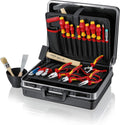 KNIPEX Werkzeugset, Montagekoffer Elektro-Installation, 24 Stück, 002105HLS