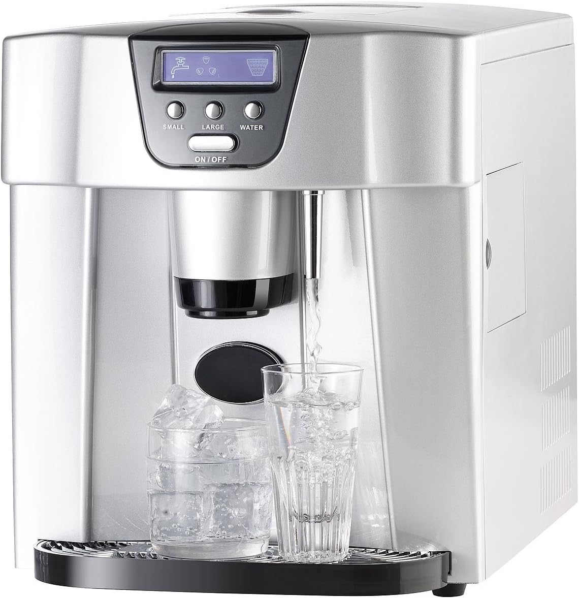 Rosenstein & Söhne Eiswürfel Maschinen Eiswürfelmaschine, Eis- und Wasserspender (Versandrückläufer) (Wasserspender mit Eiswürfel, Eiswürfel Spender