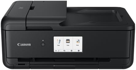 Canon PIXMA TS9550a Drucker Farb Tintenstrahl, Multifunktionsgerät DIN A4 A3 (Drucker A3, Scanner, Kopierer, 5 Separate Tinten, WLAN, Print App