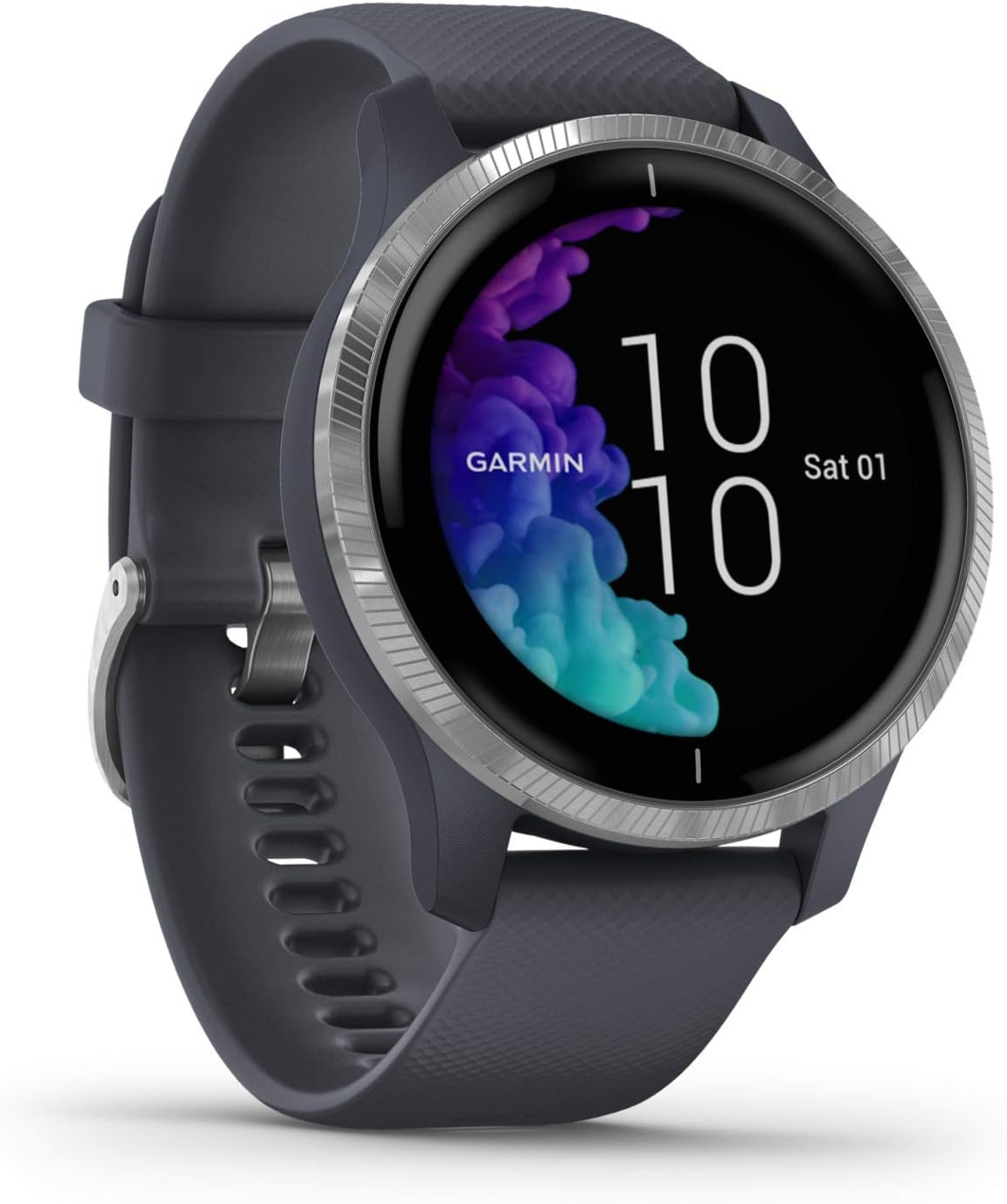 Amazon Renewed Aktivitätstracker, Garmin venu, wasserdichte GPS-Fitness-Smartwatch mit AMOLED Display