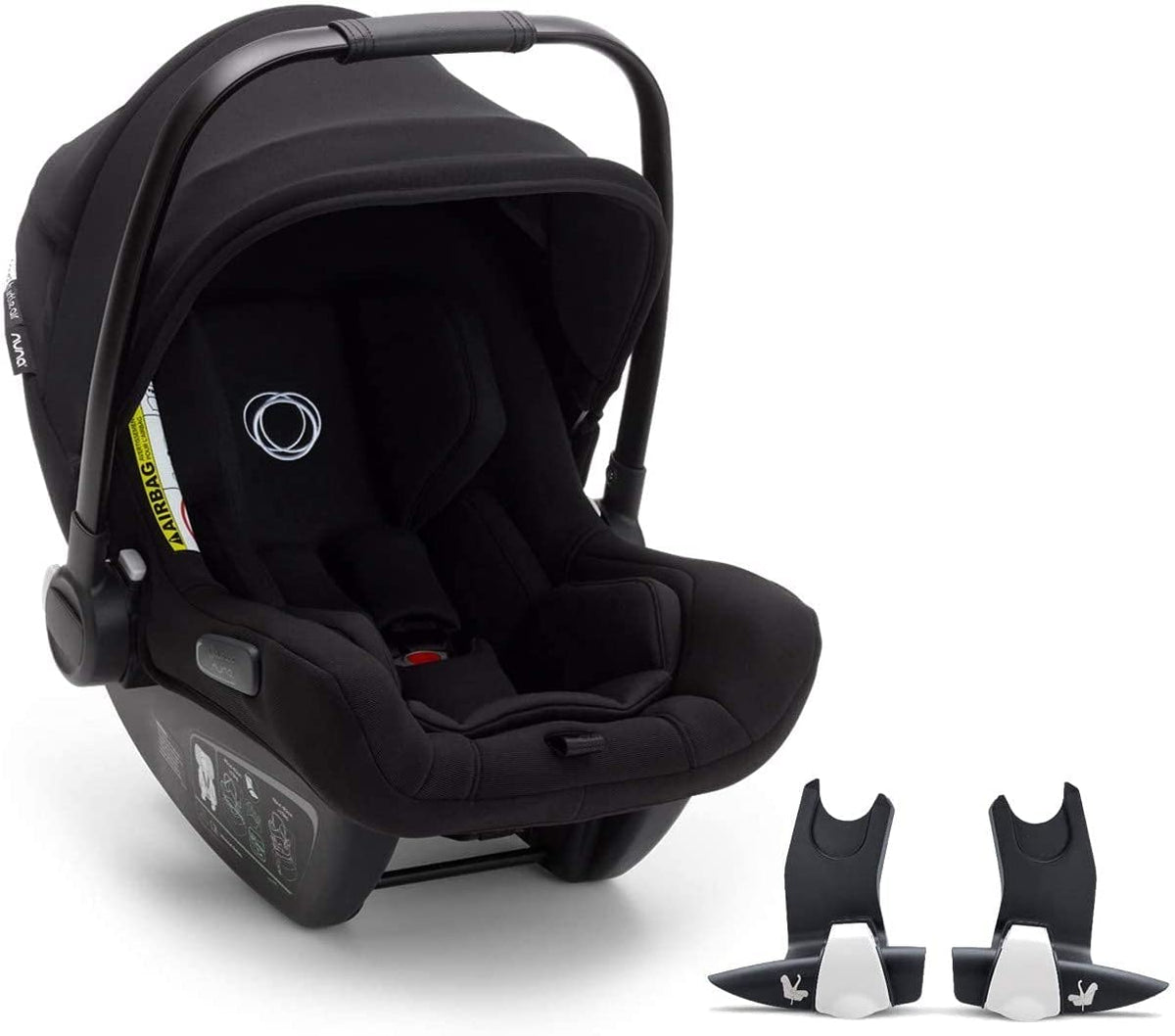 Bugaboo (2020 Turtle Air by Nuna version) komfortabler Kindersitz fürs Auto mit Bee Kinderwagen, Adaptern und großem Sonnendach, ultra-leicht & sicher