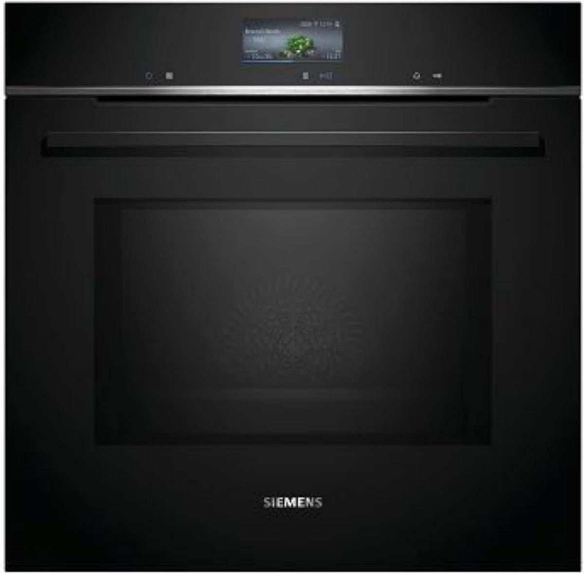 Siemens iQ700 Smarte Einbau- Backofen, 60 × 60 cm Schwarz Edelstahl HM776GKB1