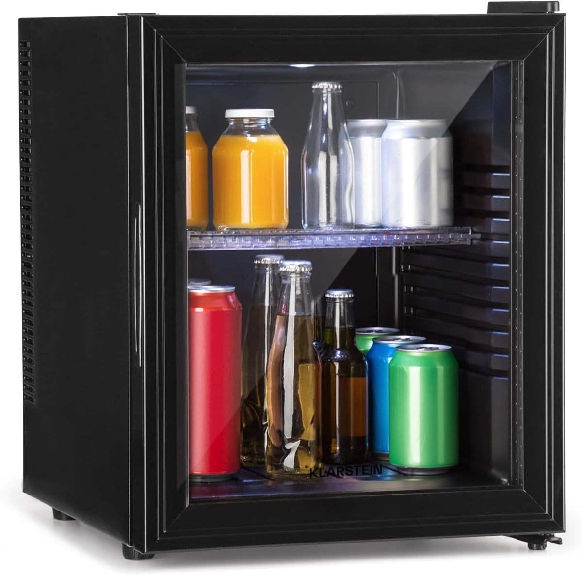 Mini-Kühlschrank, für Getränke, Snacks & Kosmetik, Klein & Leise, Verstellbare Ablagen, Kleiner Skincare 12-18°C, 30L, Klarstein