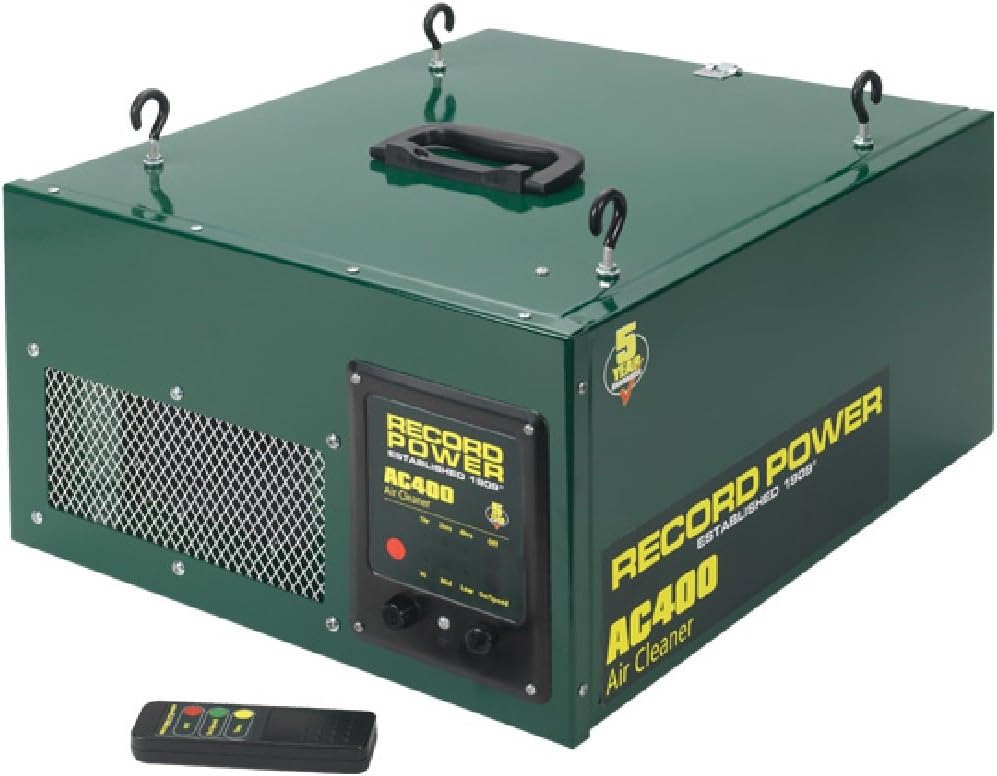 RECORD POWER Luftreiniger-Ersatzfilter, AC400 Drei-Phasen-Luftfilter mit Fernbedienung
