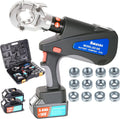 AMZCNC Crimpzangen, 18V Lithium Batterien 2 Stück, 16-300mm², 11 Stempel