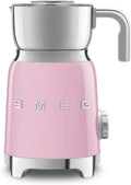 Smeg Batteriebetriebene Milchaufschäumer, Milchaufschäumer Multifunktion MFF11PKEU, mit Induktionssystem, 6 voreingestellte Programme