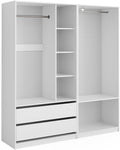 Kleiderschrank, Elmo, Weiß, 180 × 200 cm, Vicco