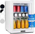Mini-Kühlschrank, für Getränke, Snacks & Kosmetik, Klein & Leise, Verstellbare Ablagen, Kleiner Skincare 12-18°C, 42L, Klarstein
