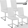 Esszimmerstuhl, ® 4er Set Esszimmerstühle, Freischwinger Küchenstuhl mit Rückenlehne, Stühle für Esszimmer, Küchenstühle modern, Dining Chair