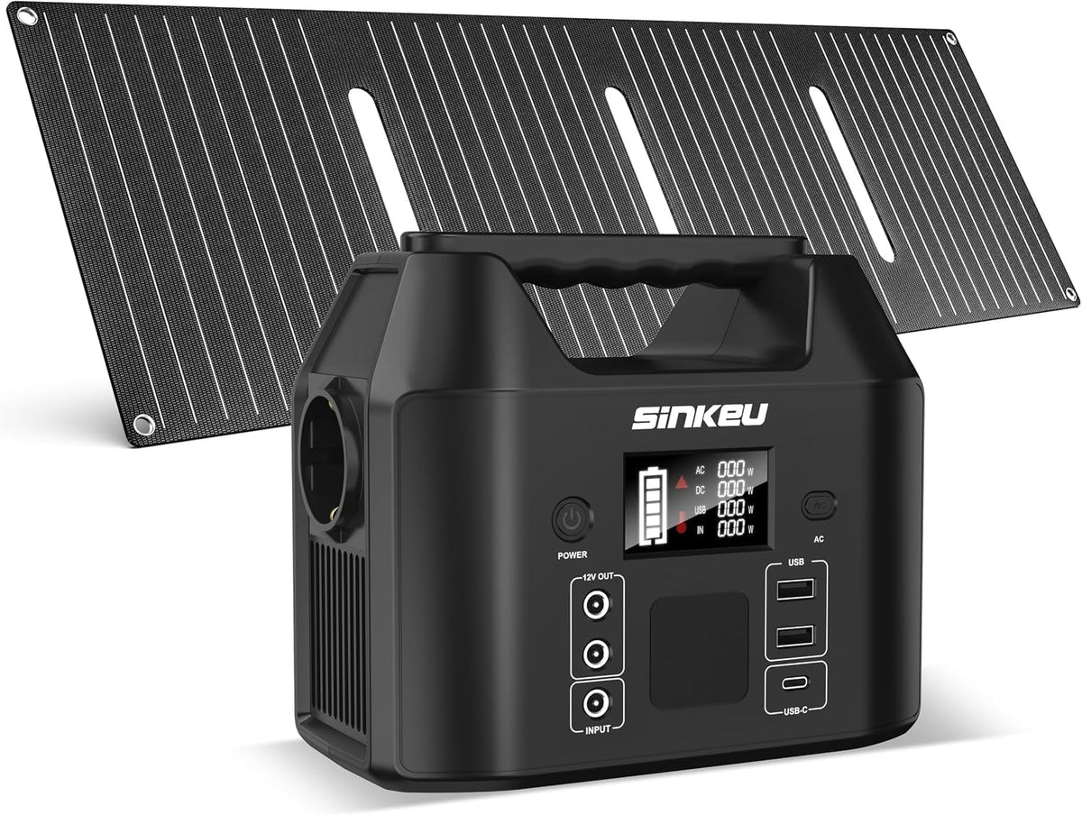 SinKeu Powerstation,   96Wh Tragbare Powerstation LiFePO4-Akku mit 40W