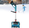 Generisch Schneeschaufeln, 21 V Akku-Schneefräse mit Akku, verstellbarem Griff und Richtplatte, 31 cm Reinigungsbreite für Terrasse, Spielplatz