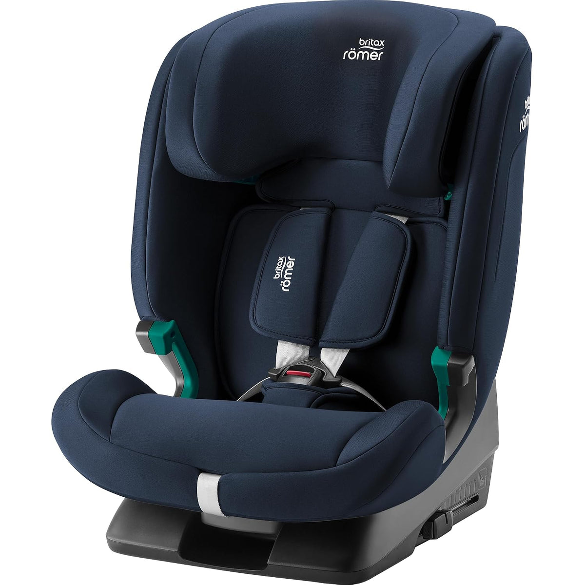 Britax Römer Autositze, Kindersitz EVOLVAFIX, mit ISOFIX, für Kinder von 76-150 cm (i-Size), 15 Monate - 12 Jahre, Night Blue