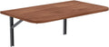 Esstisch Klapptisch Wandklapptisch, Klappbar Faltbar Platzsparend - Abgerundete Ecken - 120cm × 60cm - Burgund, AKKE