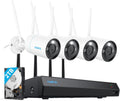 Reolink Überwachungs-NVR-Sets, 4K WLAN Überwachungskamera Set Aussen, 12CH WLAN NVR mit 2TB HDD