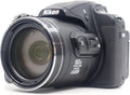 Nikon P610 Coolpix Digitalkamera, (16 Megapixel, 60-Fach Opt. Zoom, 6 cm (3 Zoll) LCD-Display, USB 2.0, bildstabilisiert) schwarz