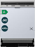 Tischgeschirrspüler, DWSI601442A Geschirrspüler 60 cm Spülmaschine teilintegrierbar EEK A, homeX