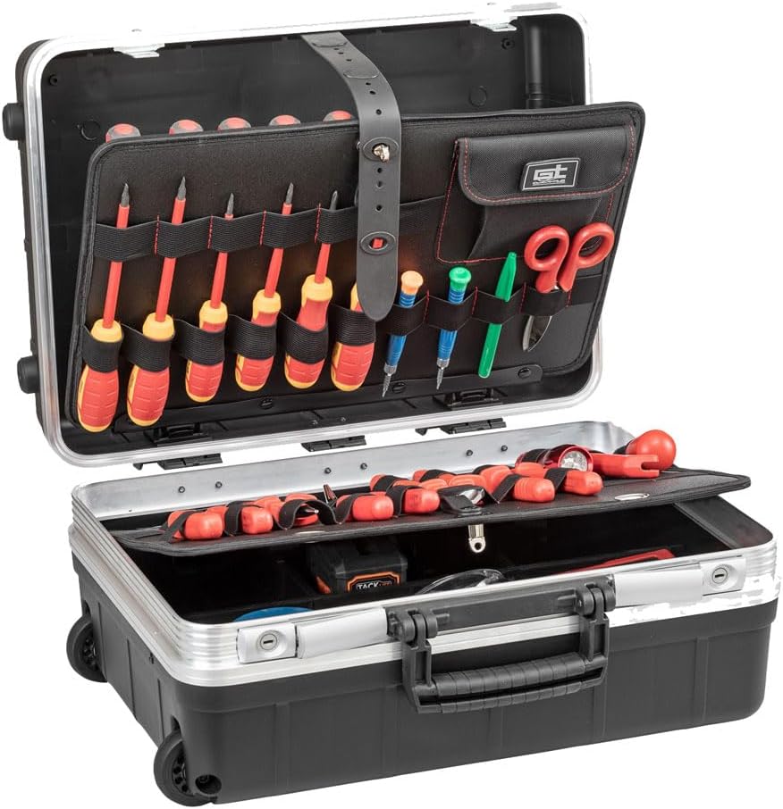 GT LINE Werkzeugkästen, - Trolley REVO21 WH PEL Koffer Räder leicht robust 452 x 321 x 223
