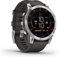 Garmin Aktivitätstracker, EPIX, GPS-Multisport-Smartwatch mit brillantem 1, 3' AMOLED-Display und Touch-/Tastenbedienung. TOPO-Karten, 60 Sport-Apps