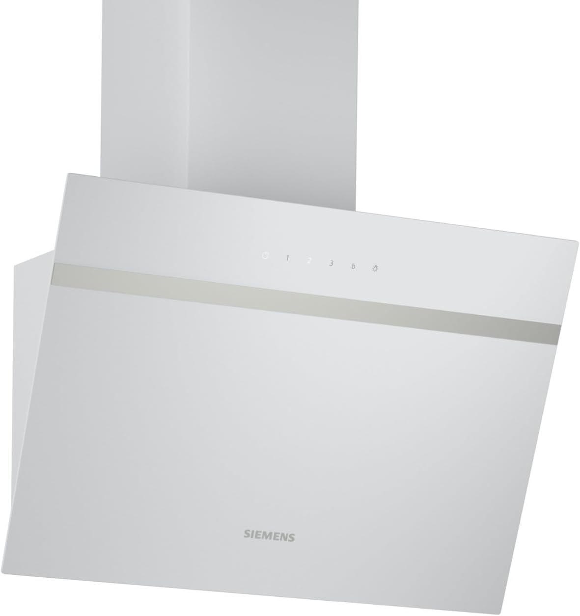 Siemens Wandhauben, iQ100 Integrierte Wandesse 60 cm mit Glasschirm Weiß LC65KDK20
