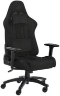 Corsair Gaming-Stühle, TC100 Entspannter Gaming-Stuhl, Stoff, Racing-inspiriertes Design, Lendenkissen, abnehmbares Nackenkissen aus Memory-Schaum