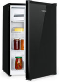 Mini-Kühlschrank, Delaware Kühlschrank, 76 Liter Fassungsvermögen, 2 flexible Glasböden, Gefrierfach: 4 Liter, Flaschenfach bis 2 anthrazit, Klarstein