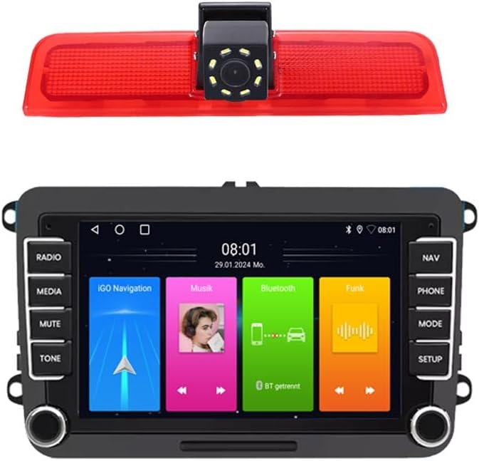 Kalakus GPS CarPlay und Android Auto Display Bluetooth Mirrorlink Navi Navigationsgerät