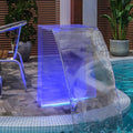 INLIFE Teichbeleuchtung, Wasserfall-Element mit RGB-LEDs Acryl 51 cm, 5.36kg, 151406