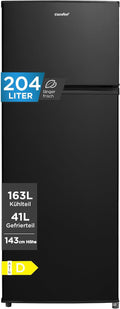 Comfee Kühl-Gefrierkombination, ' 204L kühlschrank mit gefrierfach(-24℃), 39dB, 143 cm Höhe, EEK D