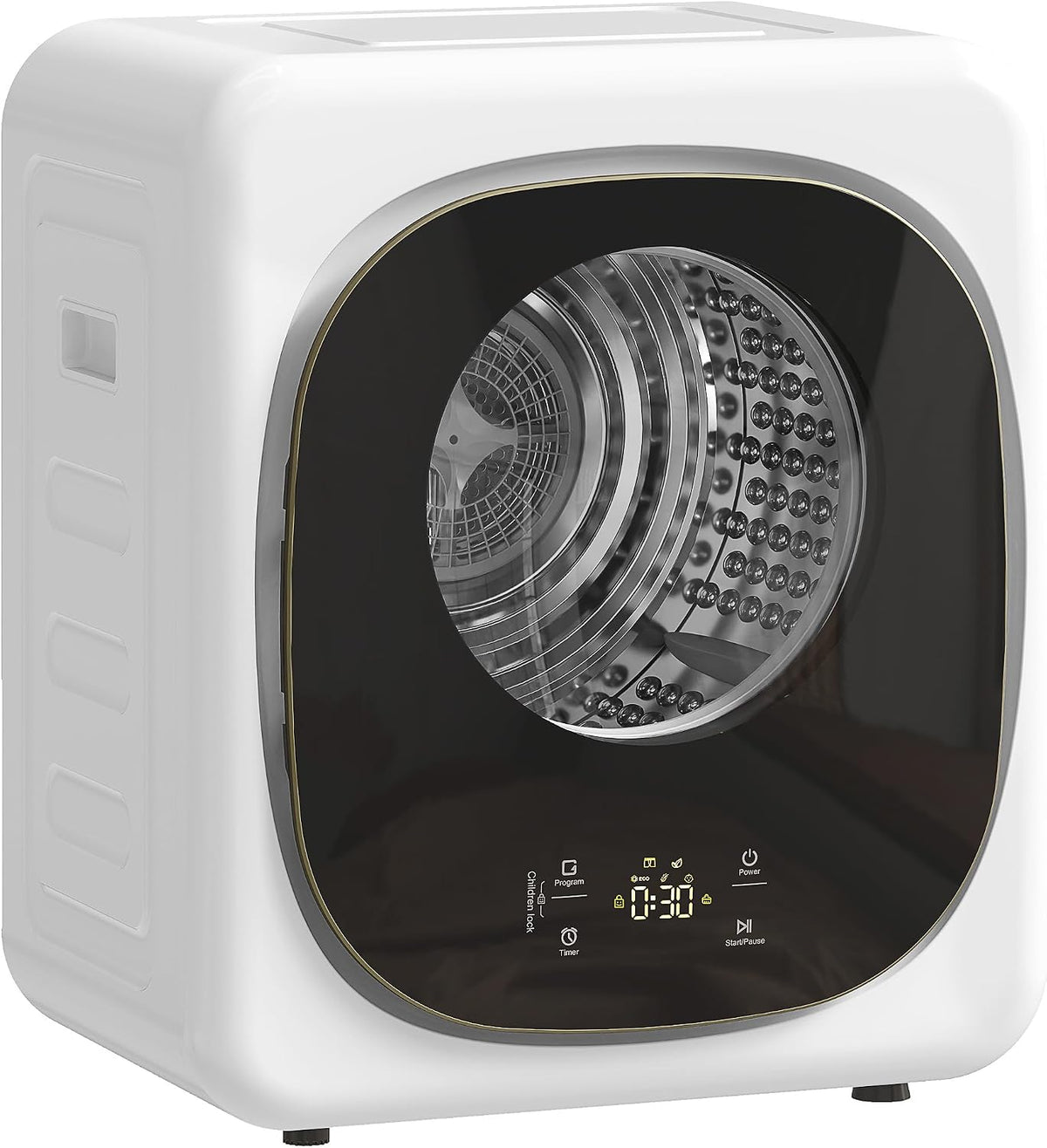 HOMCOM Wäschetrockner,   Mini Wäschetrockner mit 5 Programm 800 W 4 kg bis zu 60℃