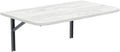 Esstisch Klapptisch Wandklapptisch, Klappbar Faltbar Platzsparend - Abgerundete Ecken - 80cm × 50cm - Weißes Craft, AKKE