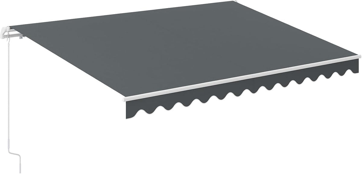 COSTWAY Markise, mit Kurbel, 400 × 250 cm)