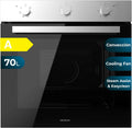 Cecotec Einbau- Backofen, Multifunktion 70L Bolero Hexa M236000 Inox Time. 2800W, 6 Funktionen, Timer, Steam Base XXL, Steam Assist, Steam EasyClean