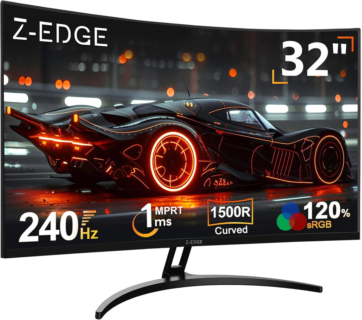Z Z-Edge 32 Zoll Curved Gaming Monitor, 240Hz 1ms VA 1500R 1080P Schwarz